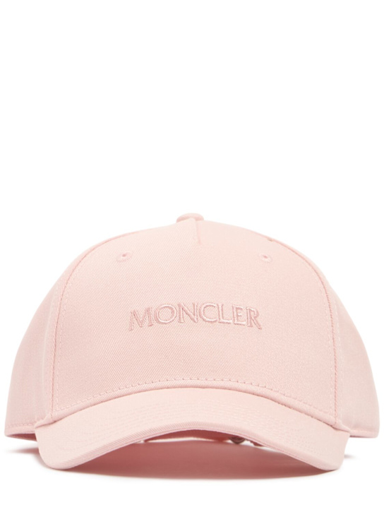 Moncler: ロゴ入り コットンキャップ - women_0 | Luisa Via Roma