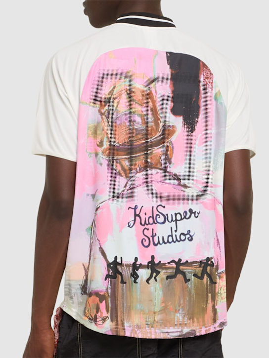 PUMA: KidSuper Studios printed jersey t-shirt - Warm White - men_2 | Luisa Via Roma