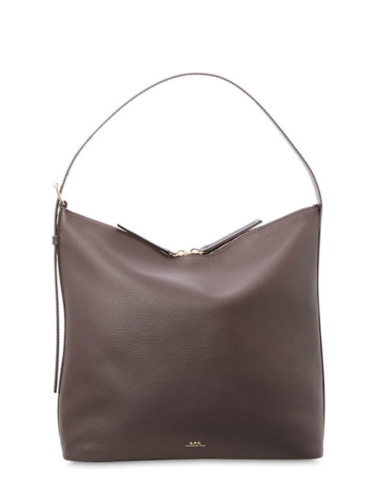 A.P.C.: Vera grain leather tote bag - women_0 | Luisa Via Roma