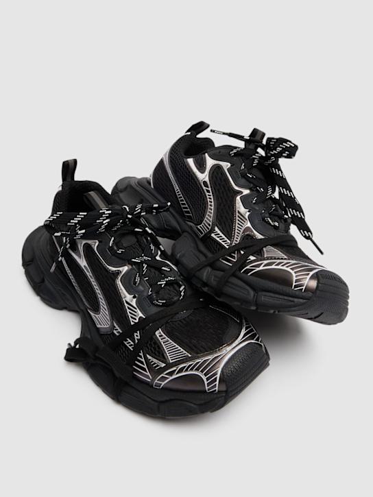 Balenciaga: 3XL运动鞋 - 黑色/白色 - men_3 | Luisa Via Roma