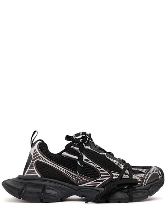 Balenciaga: 3XL运动鞋 - 黑色/白色 - men_0 | Luisa Via Roma