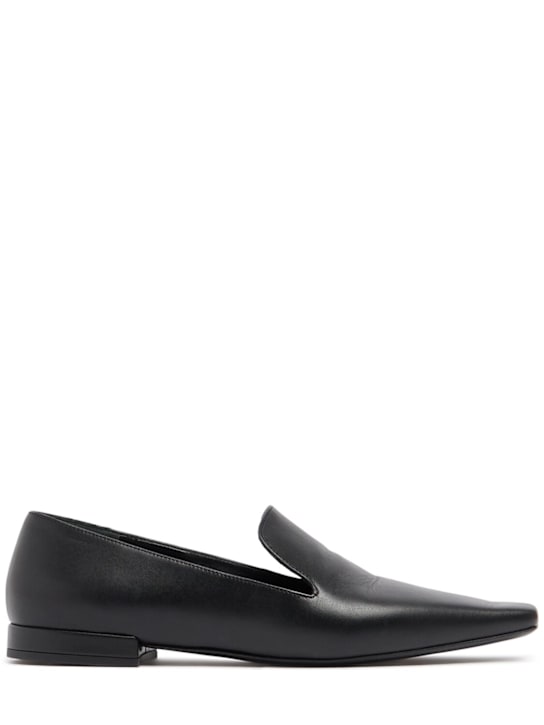Loulou De Saison: 15mm Emmet leather loafers - women_0 | Luisa Via Roma