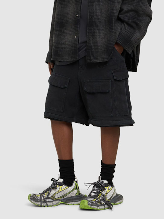 Balenciaga: 3XL sneakers - Grey/Green - men_1 | Luisa Via Roma