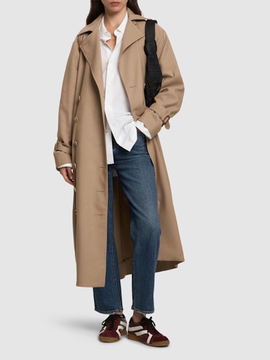 Agolde: 90's pinch waist crop denim jeans - Indigo - women_1 | Luisa Via Roma