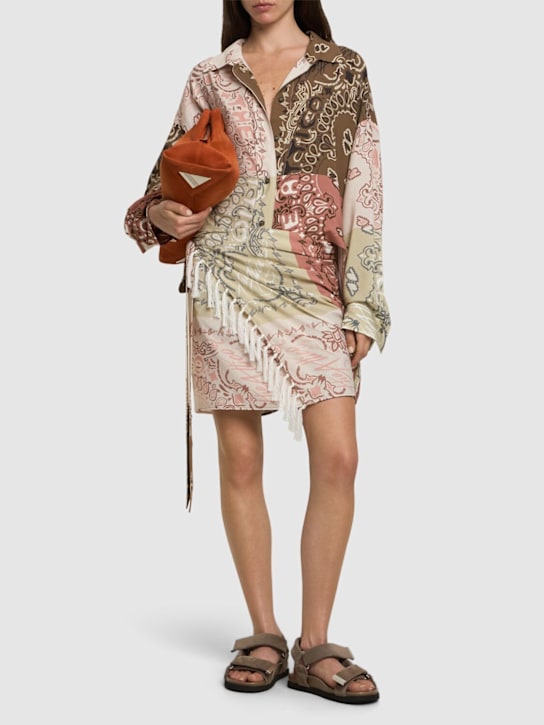 The Attico: Bandana print muslin shirt - Multicolor - women_1 | Luisa Via Roma