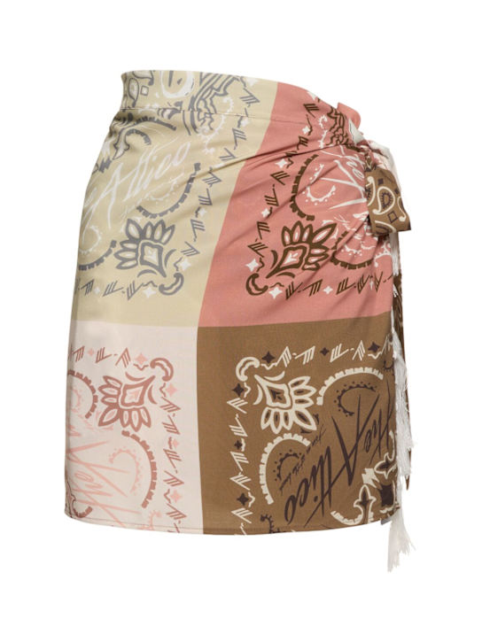 The Attico: Bandana print muslin pareo skirt - Multicolor - women_0 | Luisa Via Roma