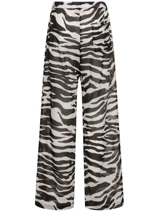 The Attico: Zebra pants - Black/White - women_3 | Luisa Via Roma