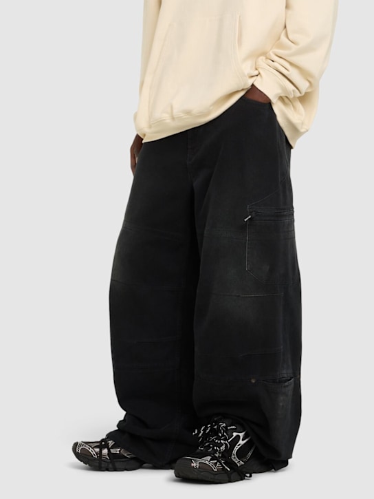 Balenciaga: 3XL运动鞋 - 黑色/白色 - men_1 | Luisa Via Roma