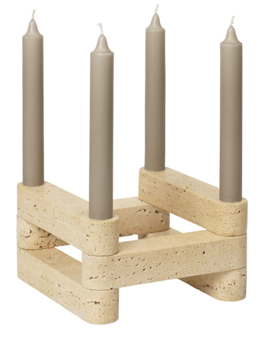 Ferm Living: Newel modular candle holder set - Beige - ecraft_0 | Luisa Via Roma
