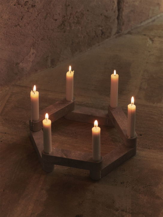 Ferm Living: Newel modular candle holder set - Beige - ecraft_2 | Luisa Via Roma