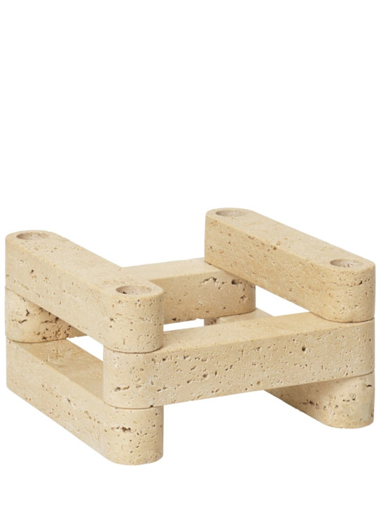 Ferm Living: Newel modular candle holder set - Beige - ecraft_3 | Luisa Via Roma