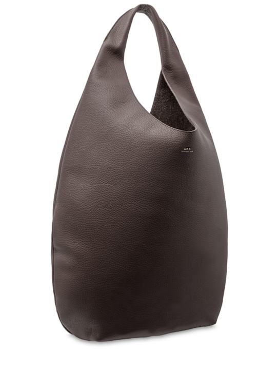 A.P.C.: Le Neige grain leather tote bag - women_1 | Luisa Via Roma