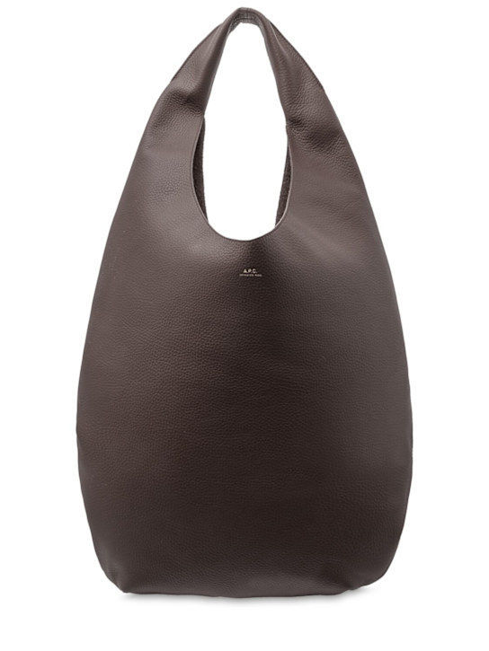 A.P.C.: Le Neige grain leather tote bag - women_0 | Luisa Via Roma