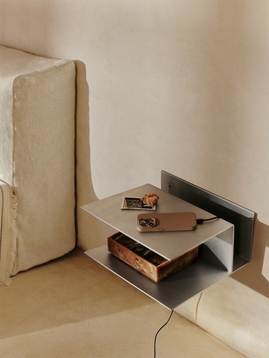 Ferm Living: Lager bedside table - Silver - ecraft_1 | Luisa Via Roma