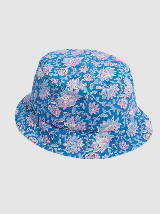 Louise Misha: Cappello bucket stampa floreale - Blu - kids-girls_1 | Luisa Via Roma