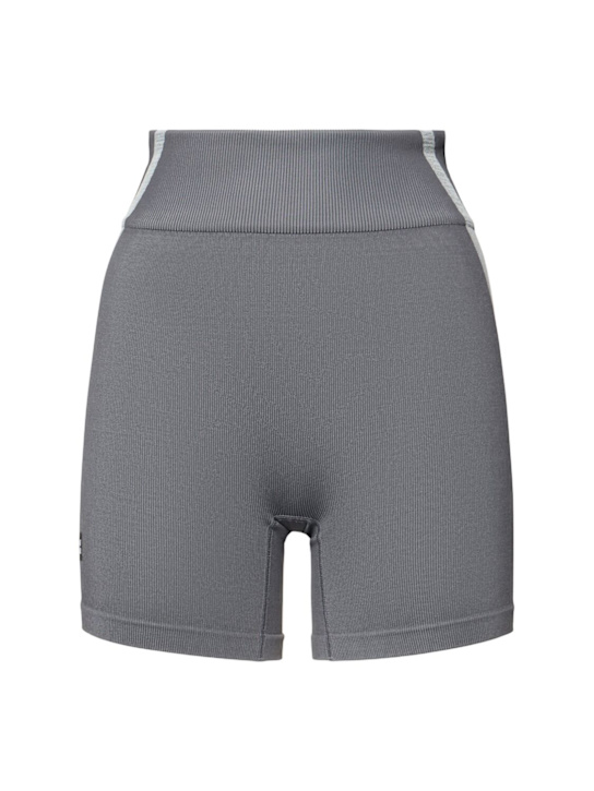 On: Studio knit bike shorts - Rock/Glacier - women_0 | Luisa Via Roma