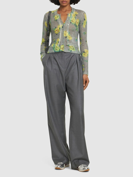 Acne Studios: Kahoo mohair blend knit cardigan - women_1 | Luisa Via Roma