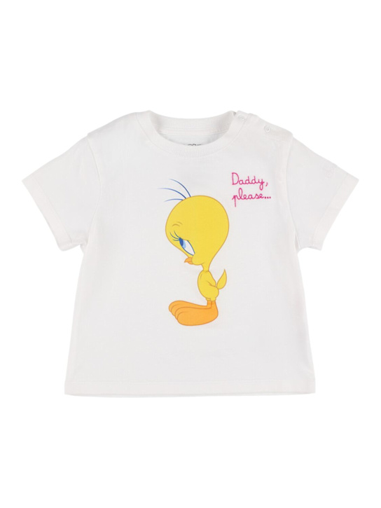 Mc2 Saint Barth: コットンジャージーTシャツ - kids-girls_0 | Luisa Via Roma