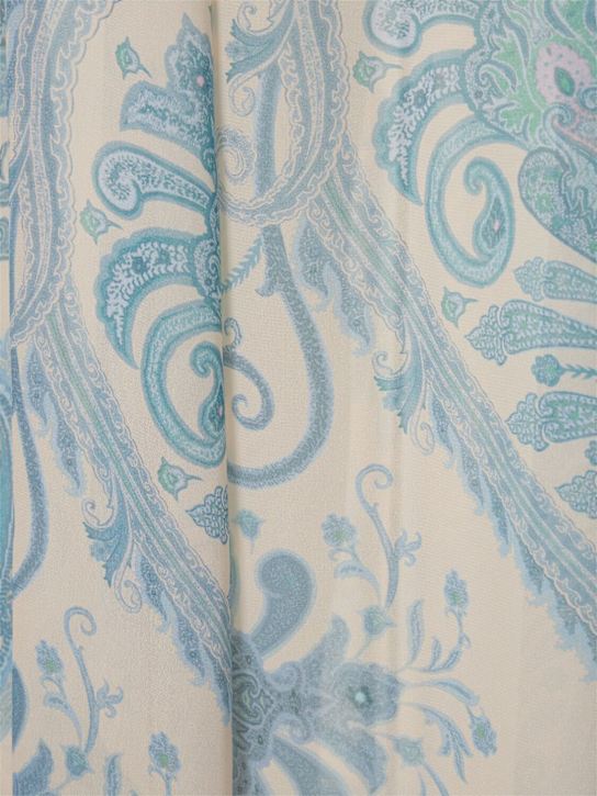 Zimmermann: Illuminate printed viscose sheath dress - Blue/Multi - women_4 | Luisa Via Roma