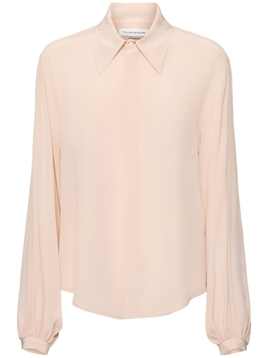 Blouson silk shirt
