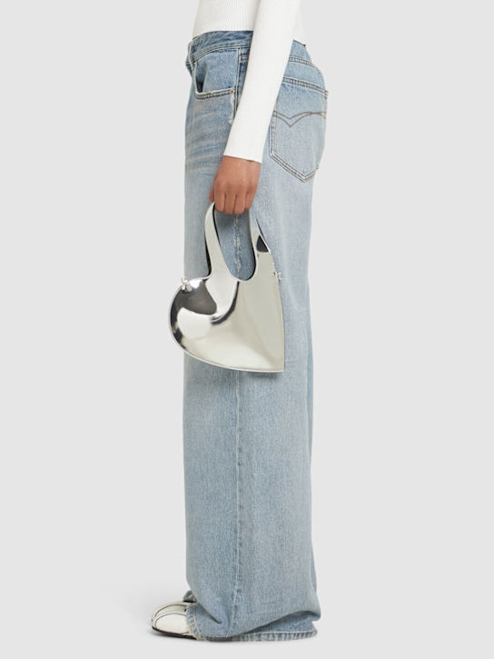 Coperni: Baby Heart mirrored crossbody tote bag - women_1 | Luisa Via Roma