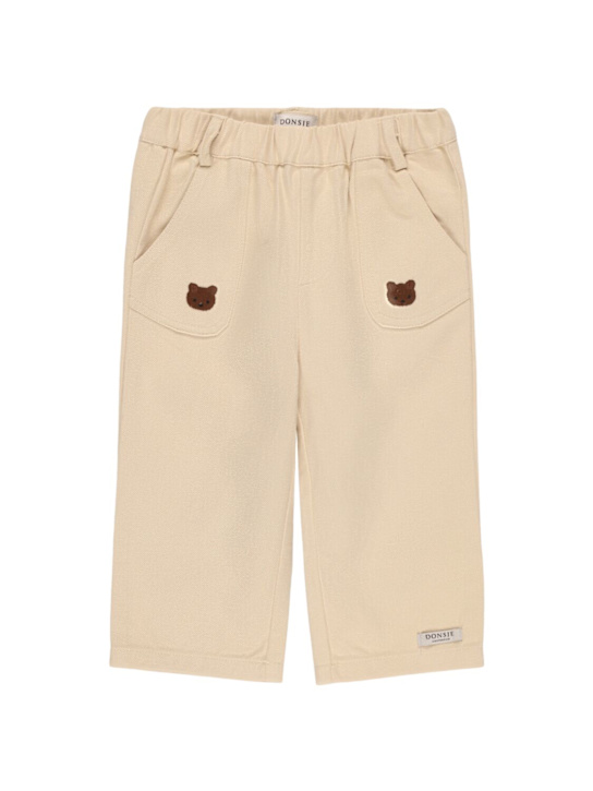 Donsje: Cotton pants - Beige - kids-boys_0 | Luisa Via Roma