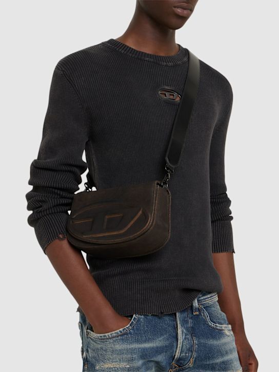 Diesel: 1DR leather camera bag - men_1 | Luisa Via Roma