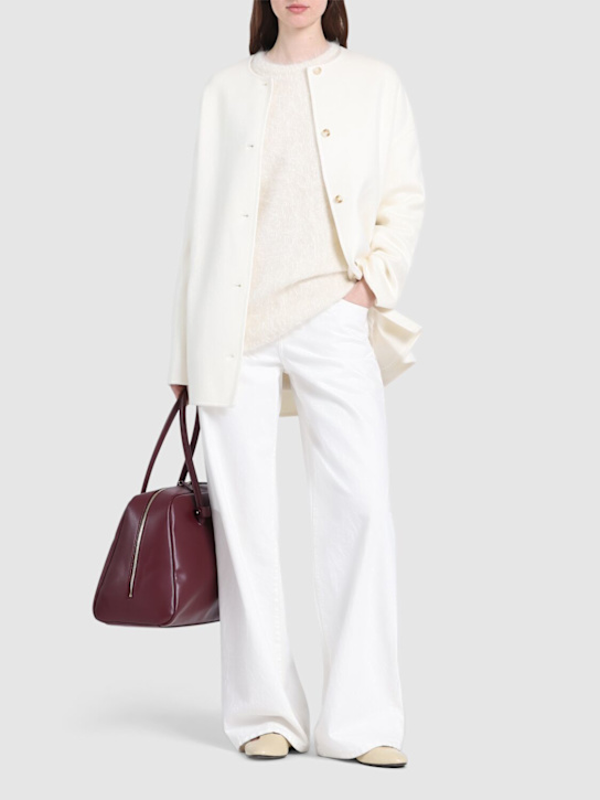 Loulou De Saison: Dunne single breast short coat - Ivory - women_1 | Luisa Via Roma