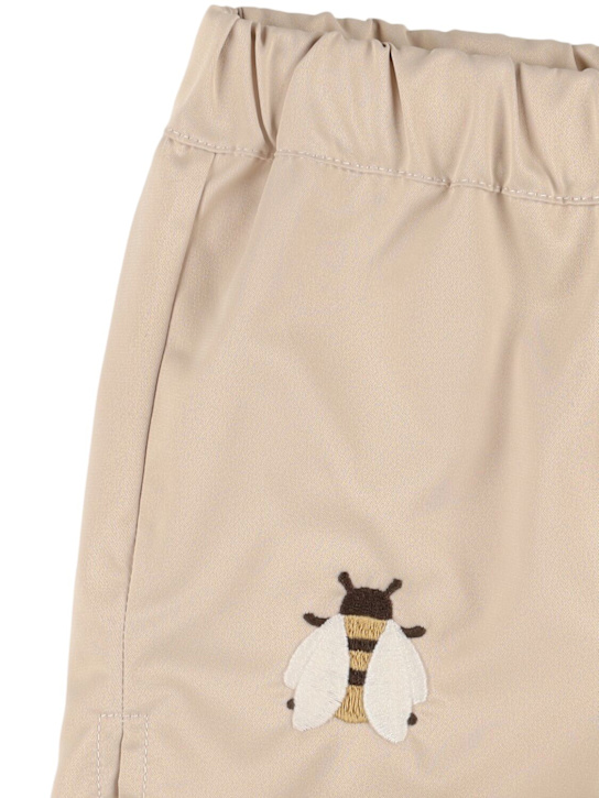 Donsje: Bee print nylon swim shorts - Off-White - kids-boys_1 | Luisa Via Roma