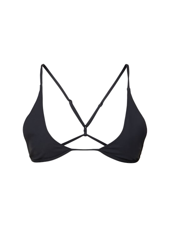 Tropic Of C: Universo recycled tech bikini top - Black - women_0 | Luisa Via Roma