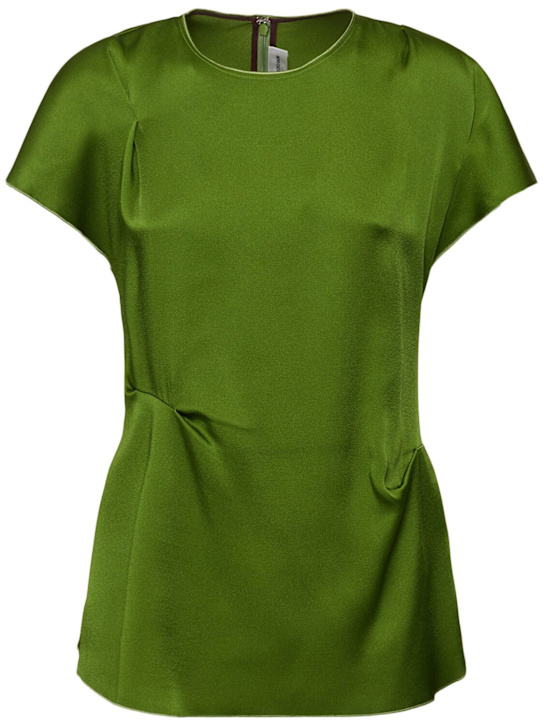 Draped satin top - Thumbnail 1