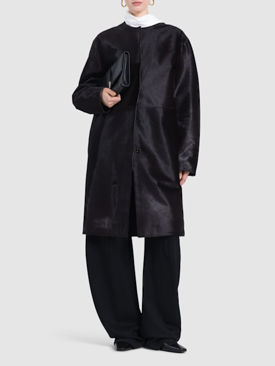 Loulou De Saison: Miller pony skin coat - women_1 | Luisa Via Roma