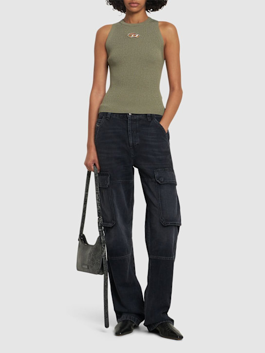 Diesel: M-Caddix リブタンクトップ - women_1 | Luisa Via Roma