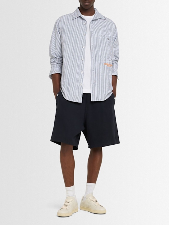 Stone Island: Cotton sweat shorts - men_1 | Luisa Via Roma