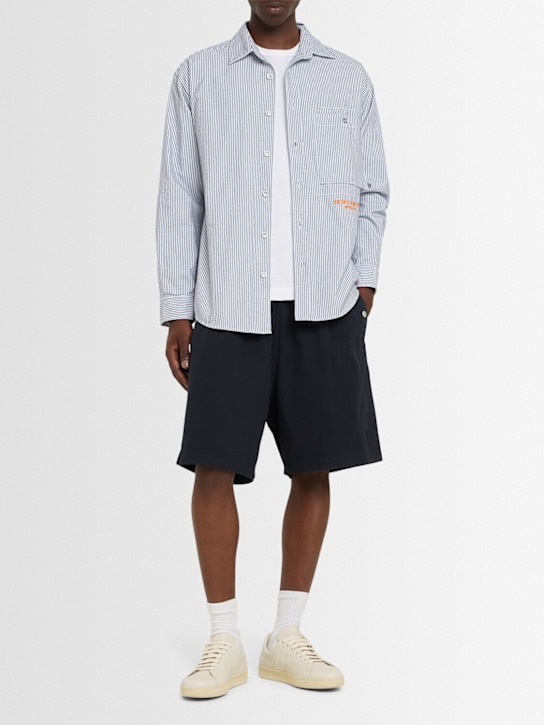 Stone Island: Marina striped shirt - men_1 | Luisa Via Roma