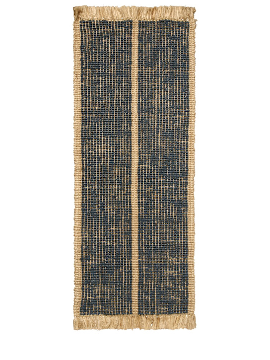 Ferm Living: Athens striped handwoven jute runner - Blue - ecraft_0 | Luisa Via Roma