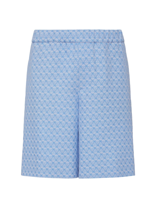McQueen: Viscose blend shorts - men_0 | Luisa Via Roma