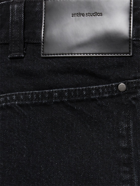 Entire Studios: Gem wide straight leg jeans - Black - men_4 | Luisa Via Roma