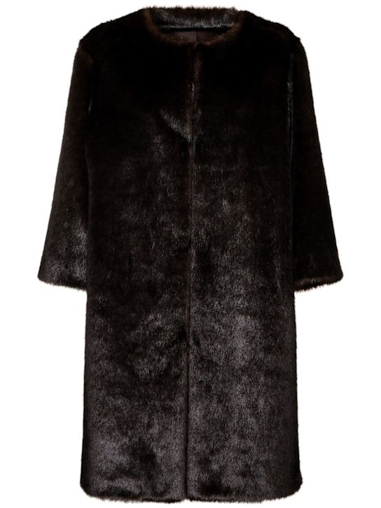 Loulou De Saison: Moore round neck coat - women_0 | Luisa Via Roma