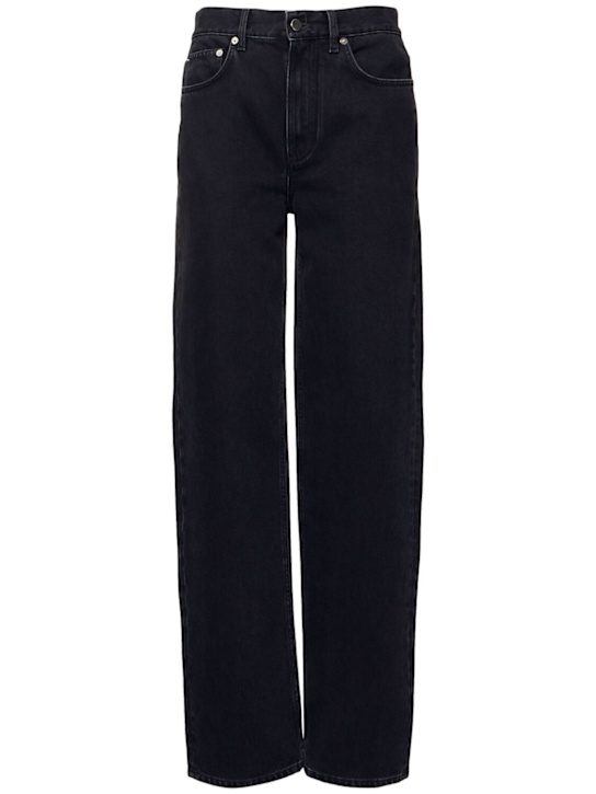 Loulou De Saison: Samur cotton denim jeans - Grey - women_0 | Luisa Via Roma