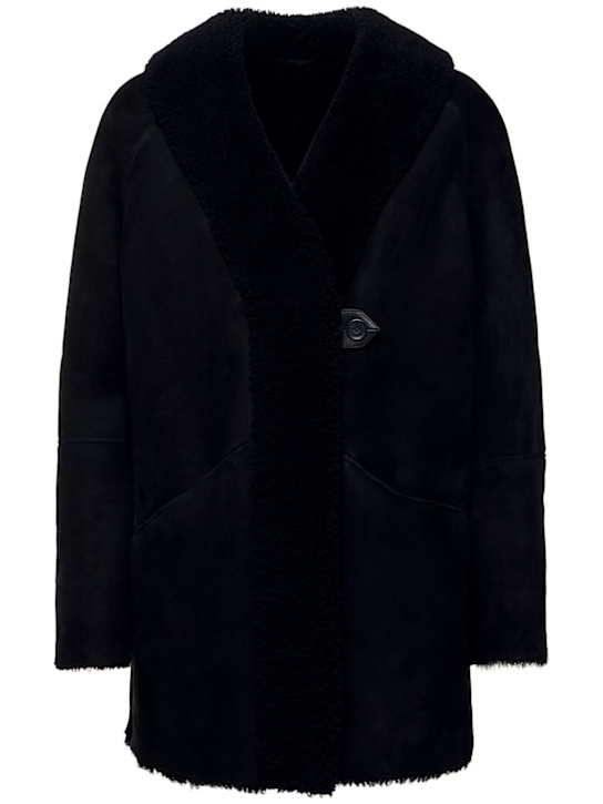 Loulou De Saison: Isak shearling coat - women_0 | Luisa Via Roma