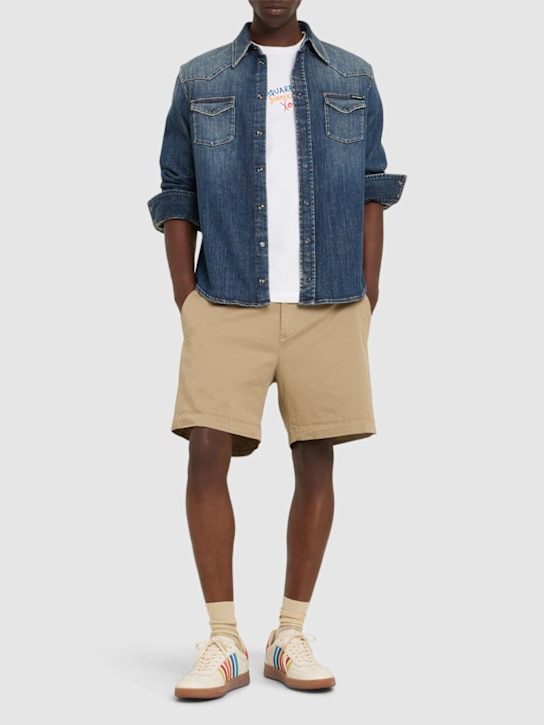 Dsquared2: Summer canvas shorts - men_1 | Luisa Via Roma