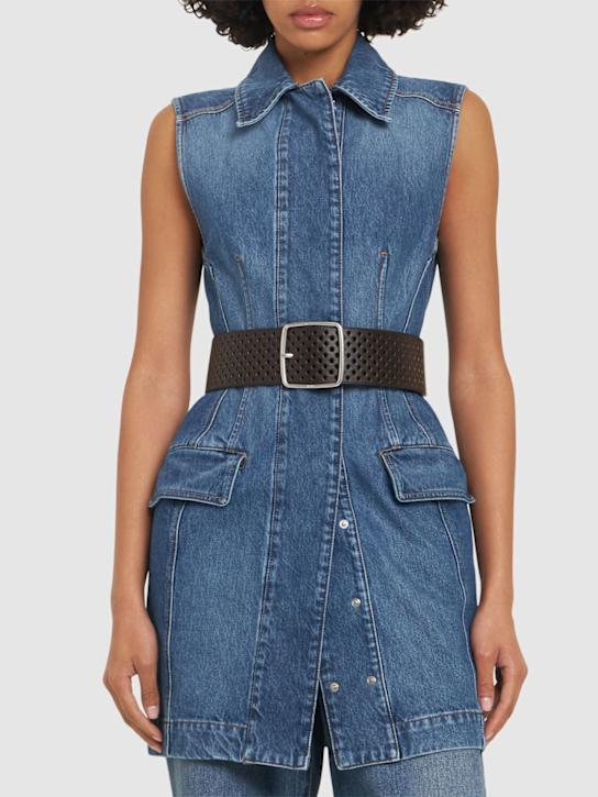 Weekend Max Mara: 65mm Kuens leather belt - women_1 | Luisa Via Roma