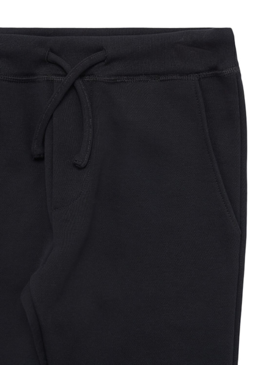 Dsquared2: Cotton sweatpants - Black - kids-boys_1 | Luisa Via Roma