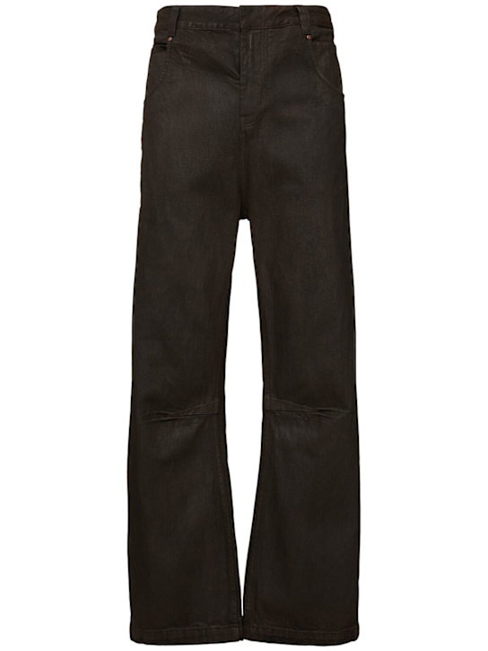 Entire Studios: Gem Mud wide straight leg jeans - men_0 | Luisa Via Roma