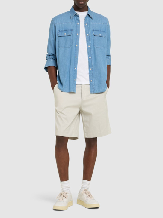 K-Way: Severe tech twill shorts - Beige Lt - men_1 | Luisa Via Roma