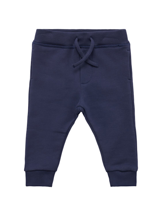 Dsquared2: Cotton sweatpants - Navy - kids-boys_0 | Luisa Via Roma