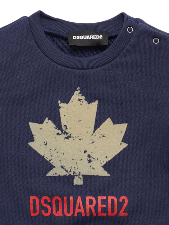 Dsquared2: Cotton crewneck sweatshirt - kids-boys_1 | Luisa Via Roma