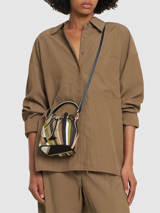 Pucci: Iride nylon bucket bag - Khaki - women_1 | Luisa Via Roma