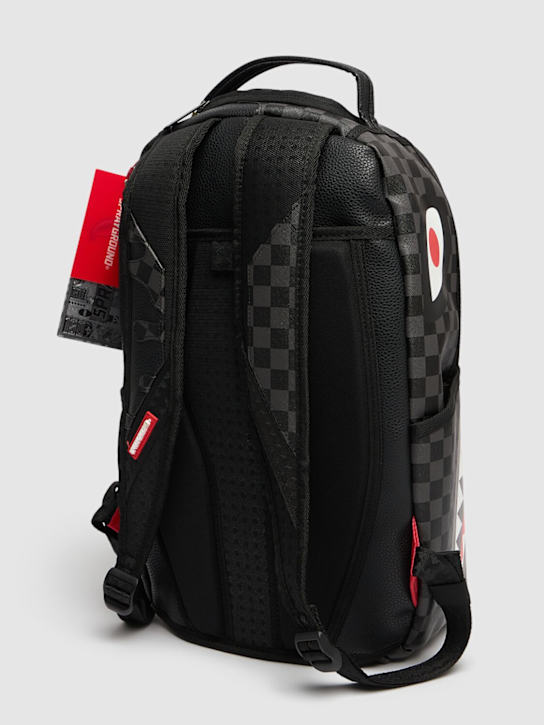 SPRAYGROUND: Printed canvas backpack - White/Black - kids-boys_3 | Luisa Via Roma